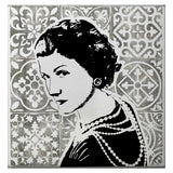 Coco Chanel Print On Canvas Artwork - Vintage Arabia Pop Art by Julian Castaldi in Dubai