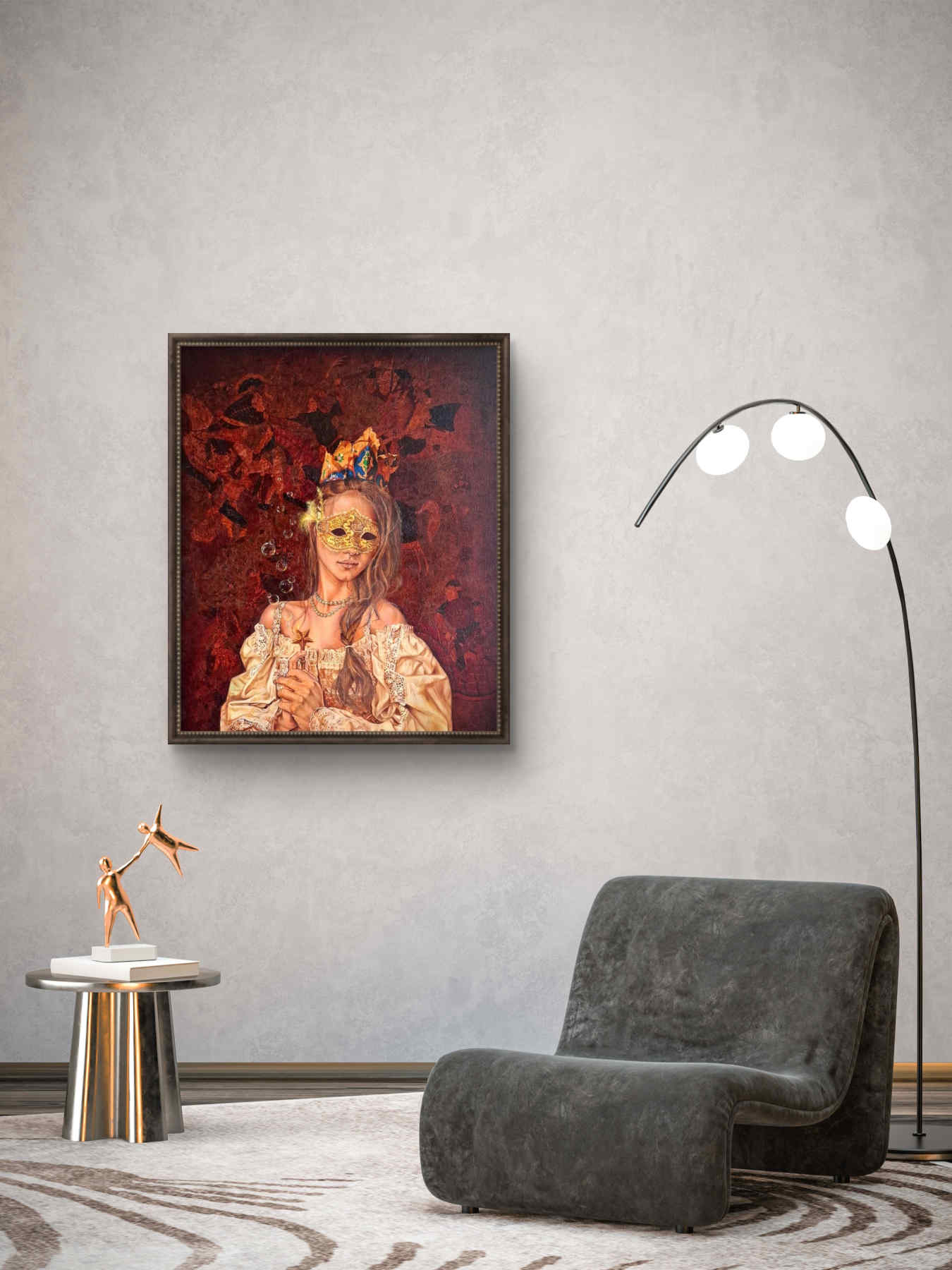 Contemporary Oil on canvas Painting By Alemeh Bagherian in Dubai