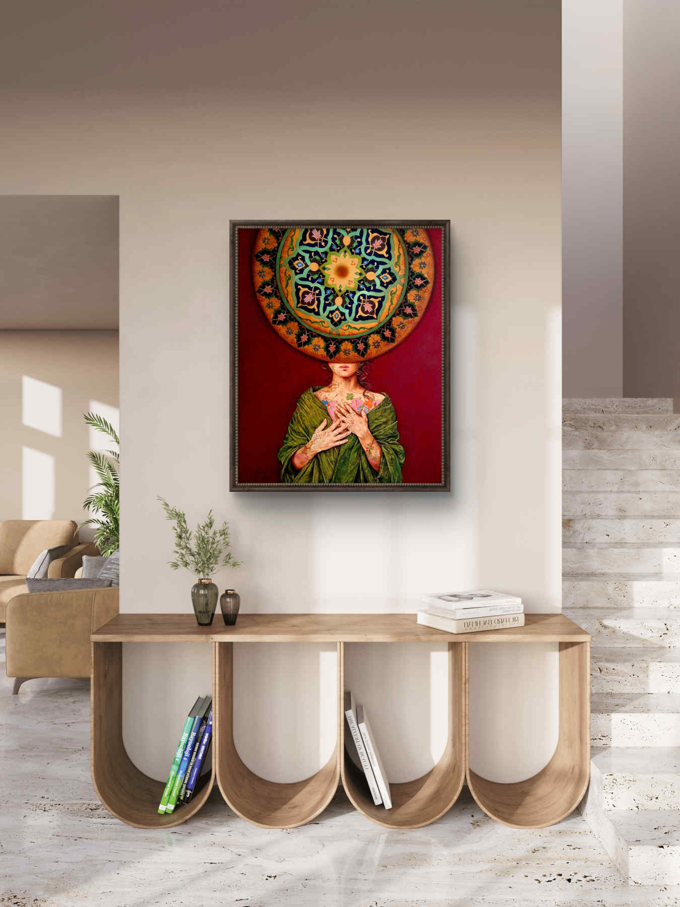 Contemporary Oil on canvas Painting By Alemeh Bagherian in Dubai