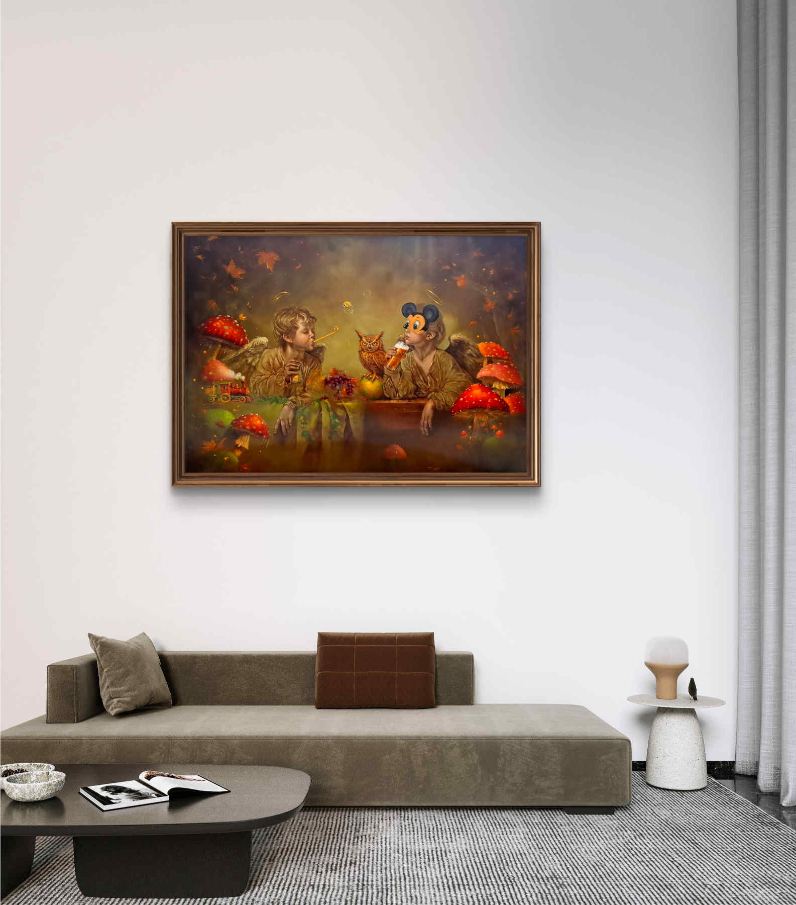 Contemporary Oil on canvas Painting By Alemeh Bagherian in Dubai