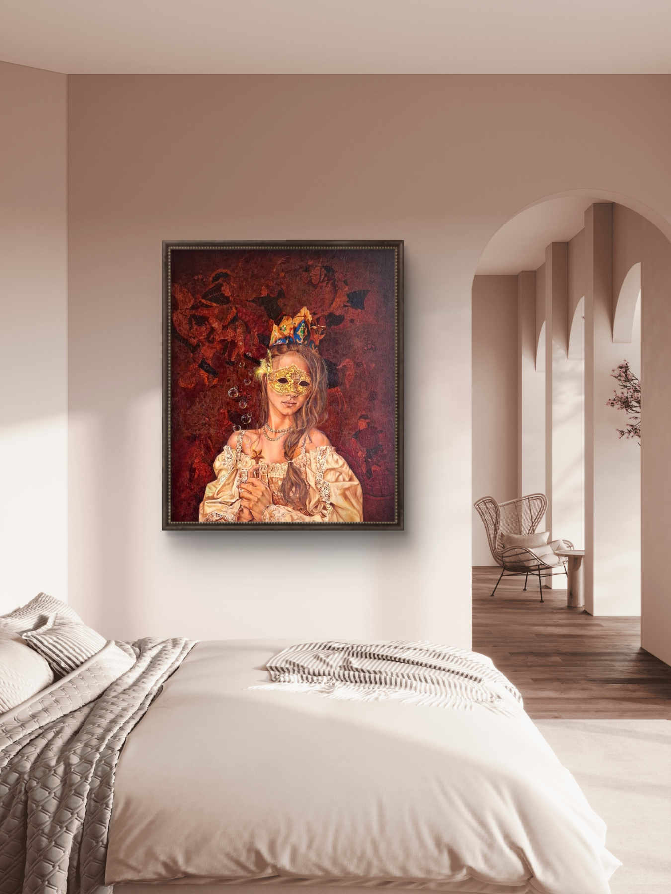 Contemporary Oil on canvas Painting By Alemeh Bagherian in Dubai