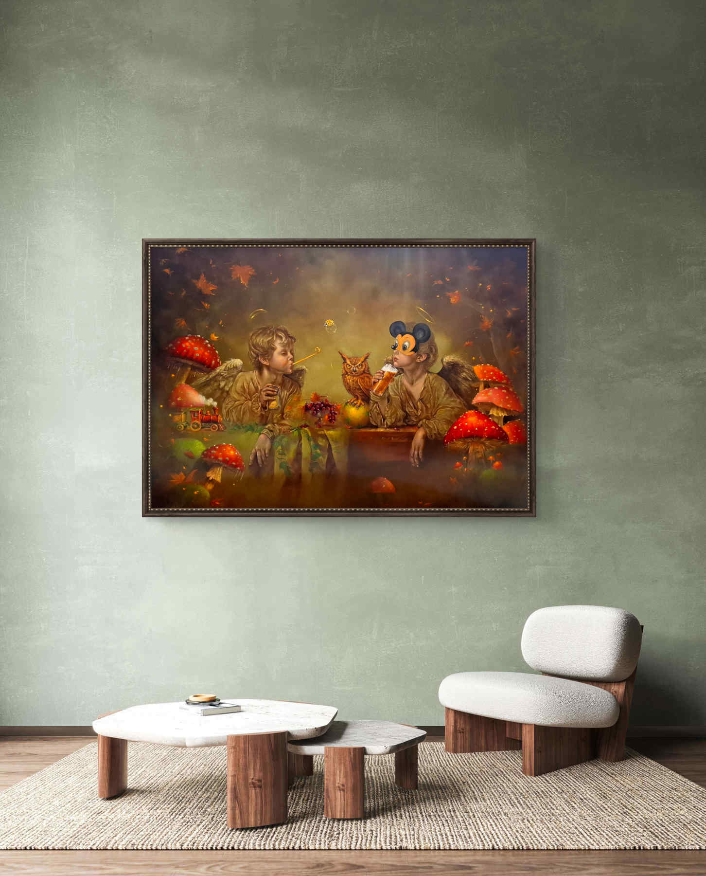 Contemporary Oil on canvas Painting By Alemeh Bagherian in Dubai