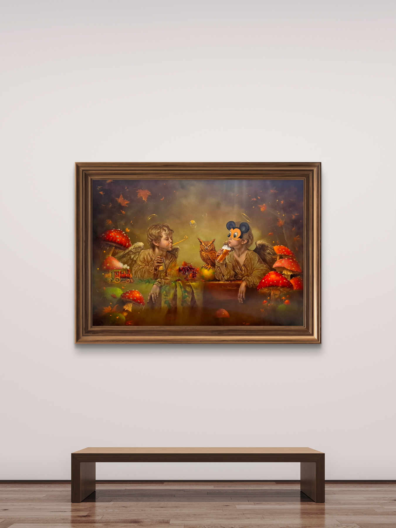 Contemporary Oil on canvas Painting By Alemeh Bagherian in Dubai