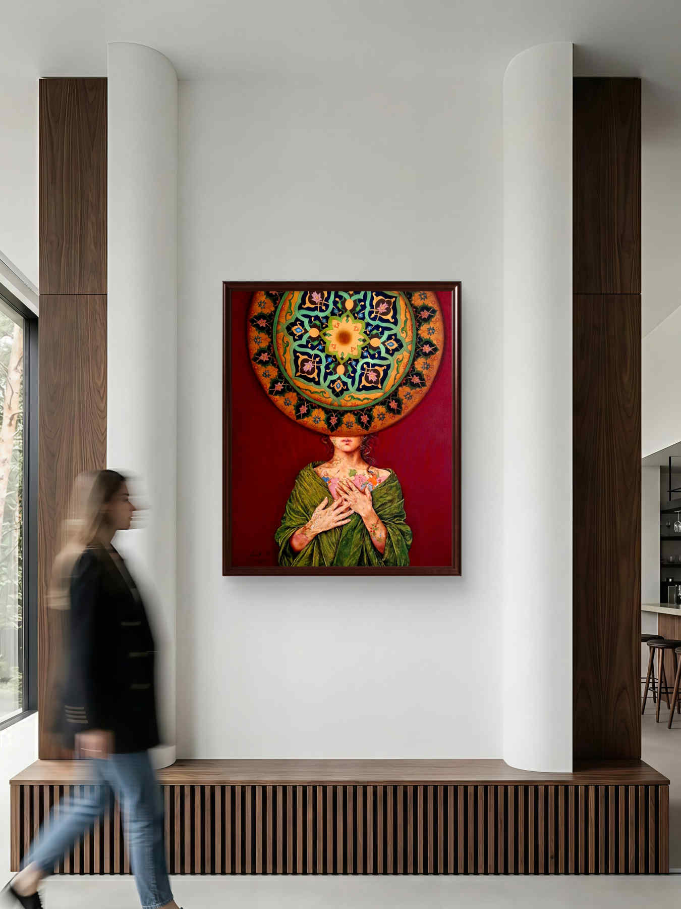 Contemporary Oil on canvas Painting By Alemeh Bagherian in Dubai