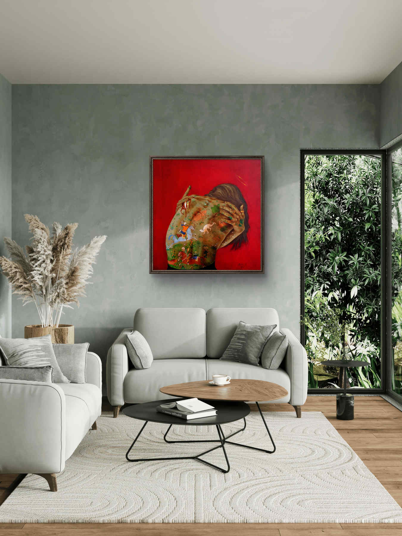 Contemporary Oil on canvas Painting By Alemeh Bagherian in Dubai