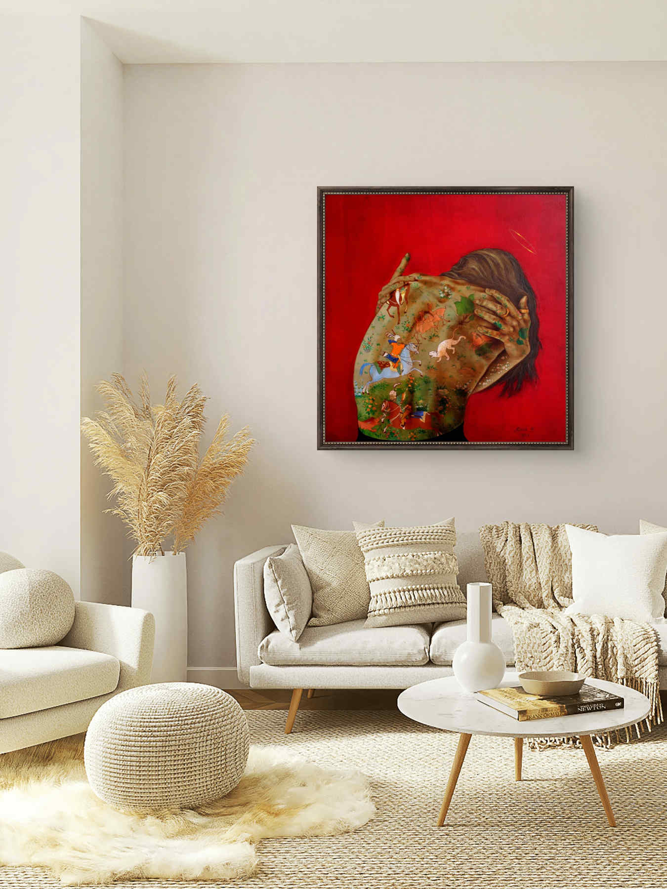 Contemporary Oil on canvas Painting By Alemeh Bagherian in Dubai