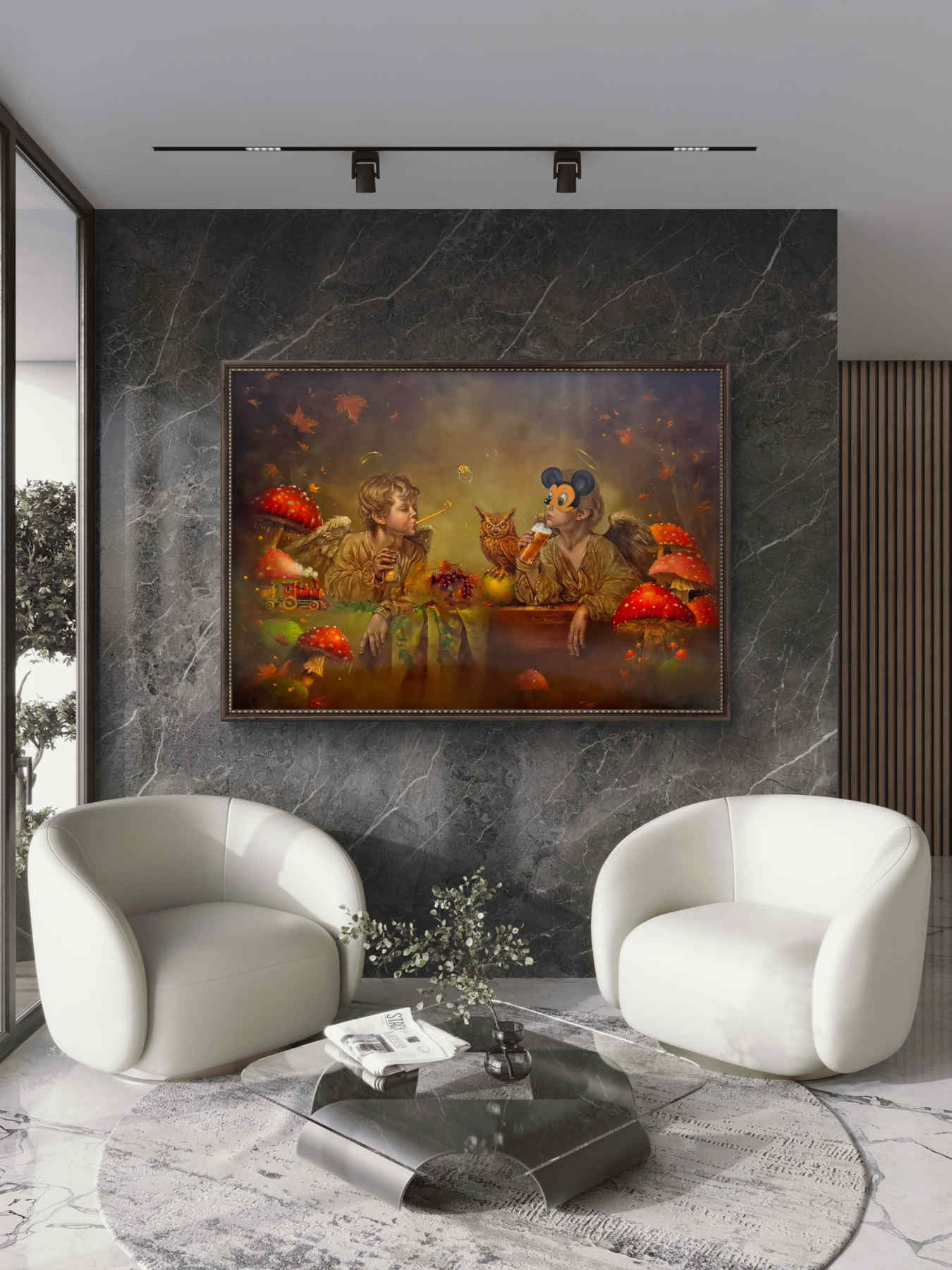 Contemporary Oil on canvas Painting By Alemeh Bagherian in Dubai