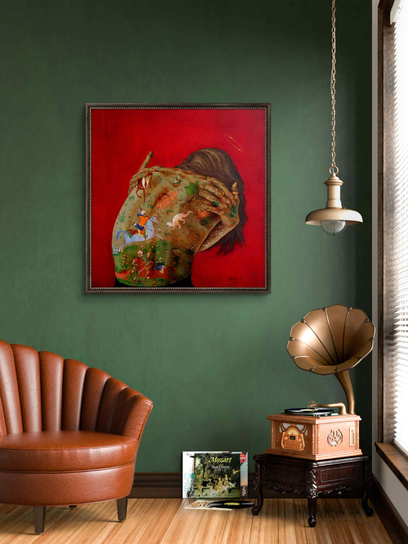 Contemporary Oil on canvas Painting By Alemeh Bagherian in Dubai