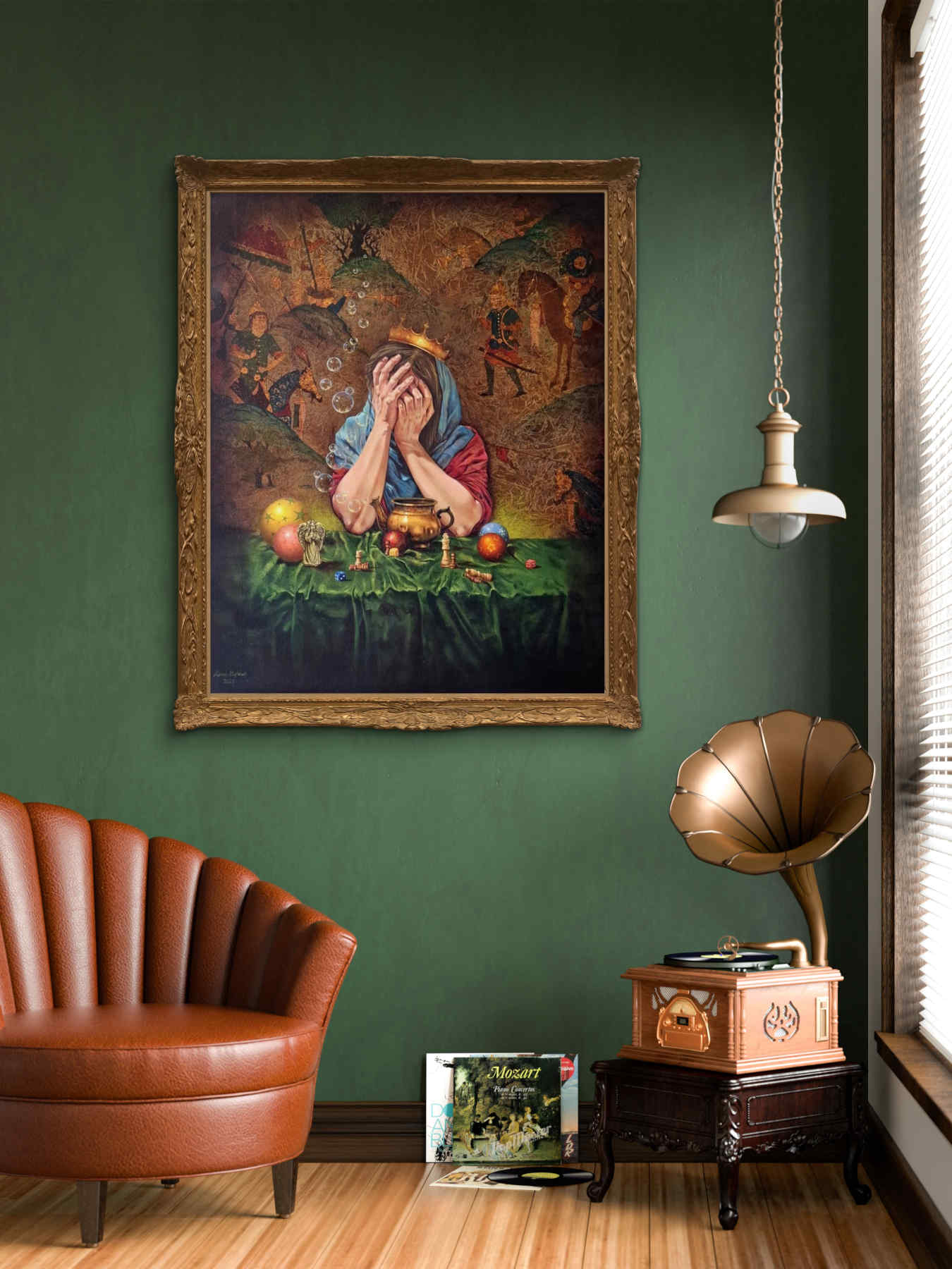 Contemporary Oil on canvas Painting By Alemeh Bagherian in Dubai
