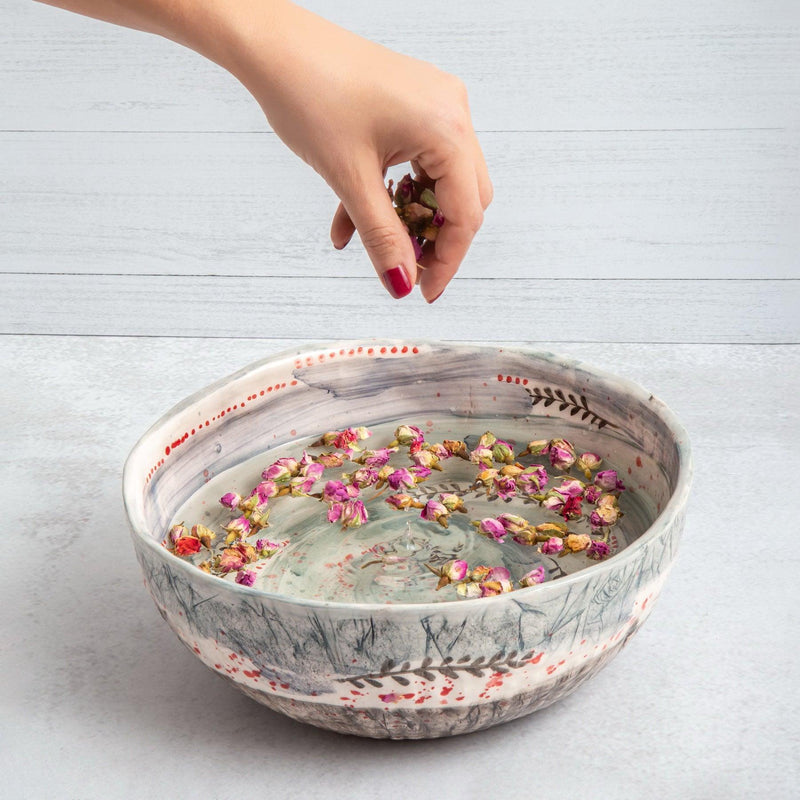 Ceramic Serving Bowl - Tabletop Accessories, Handmade Dining Tableware in Dubai