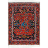 Delroba Heriz Persian Carpet Wool 135x180 Dark Blue - Classic Authentic Persian Rugs & Kilims Dubai