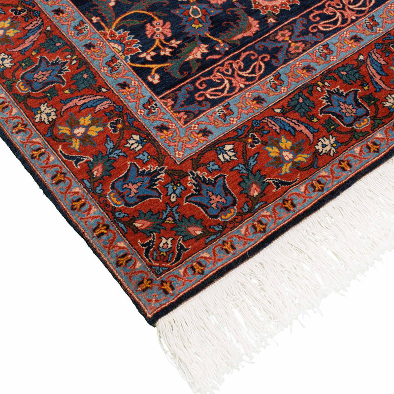 Delroba Heriz Persian Carpet Wool 135x180 Dark Blue - Classic Authentic Persian Rugs & Kilims Dubai