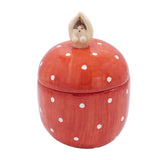 Red Sculptural Ceramic Jar - Tabletop Accessories & Artistic Handcrafted Tableware in Dubai