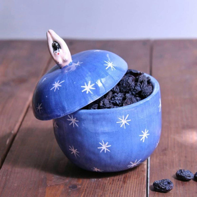 Stars Sculptural Ceramic Jar - Tabletop Accessories & Artistic Handcrafted Tableware in Dubai