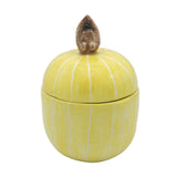 Yellow Sculptural Ceramic Jar - Tabletop Accessories & Artistic Handcrafted Tableware in Dubai