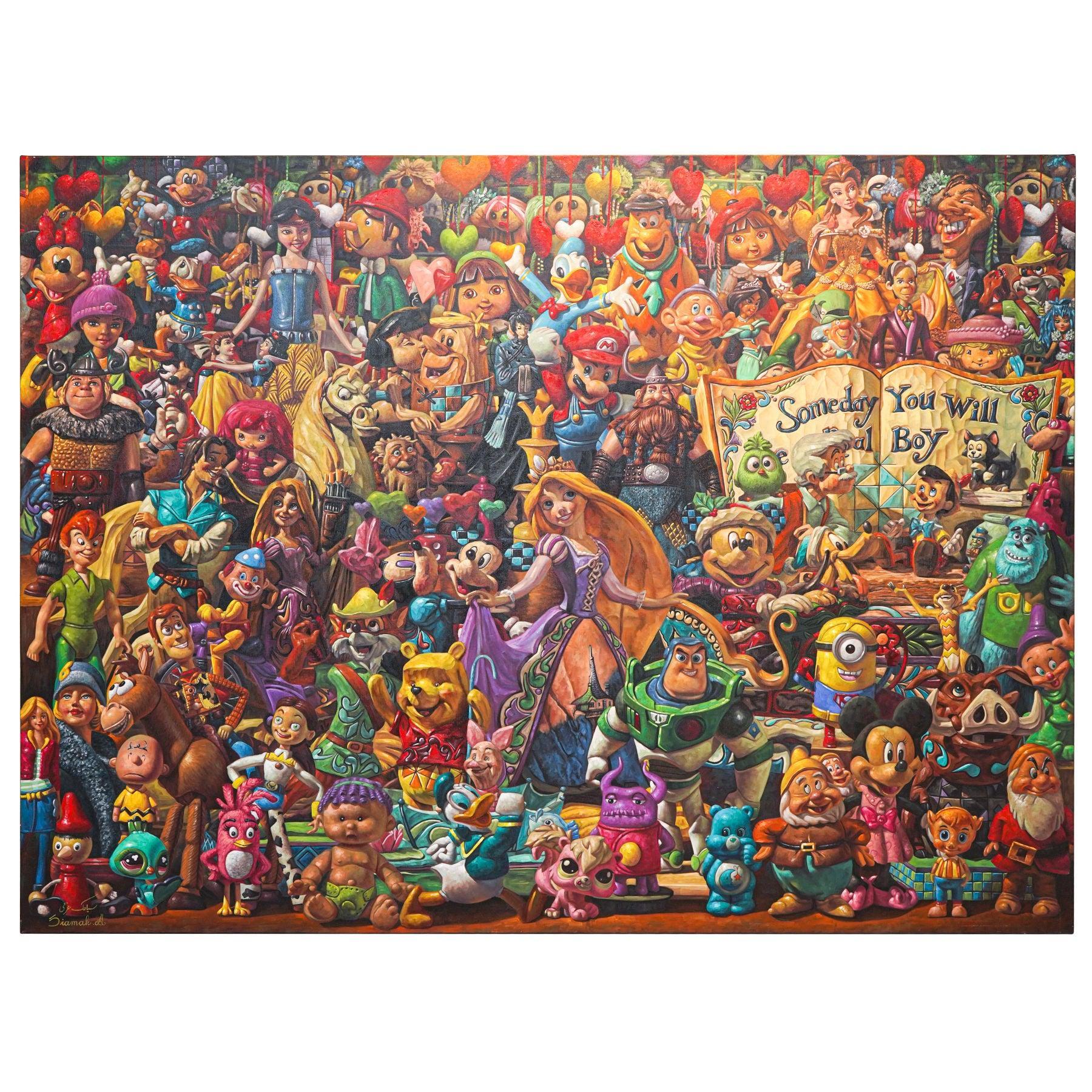 Oil Painting - Contemporary Pop Art Paintings By Siamak Azmi in Dubai