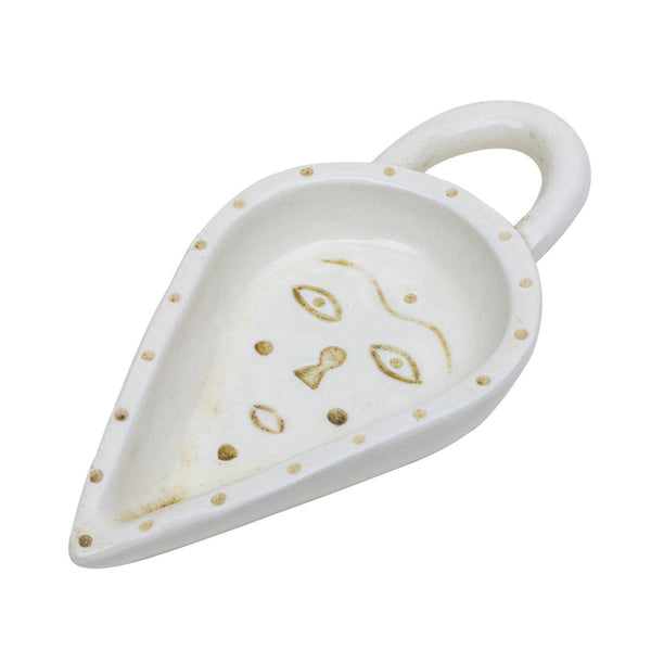 Tear Lock Ceramic Dip Bowl - Handmade Artistic Tabletop Decor & Tableware Dubai