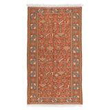 Faryad Soumak Carpet Super Fine Silk 70x123 Copper - Authentic Nomadic Rugs & Kilims in Dubai