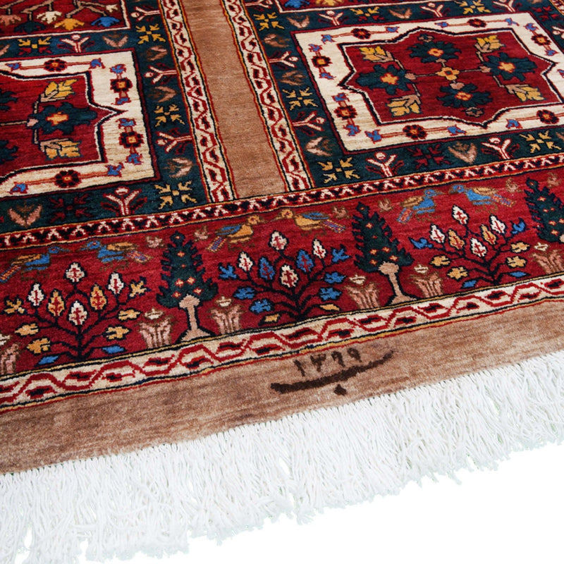 Four Gardens Heriz Persian Carpet Wool 186x235 Brown - Authentic Persian Rugs & Kilims in Dubai