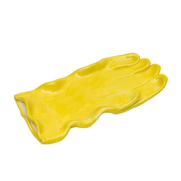 Yellow Glove Ceramic Side Plate - Tabletop Accessories & Handmade Pottery Tableware Dubai