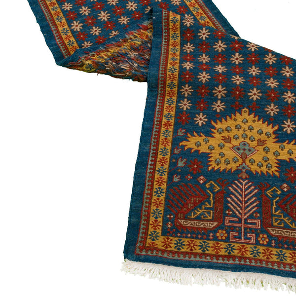 Golbaran Soumak Persian Carpet Wool 59x202 Dark Blue - Authentic Nomadic Rugs & Kilims in Dubai