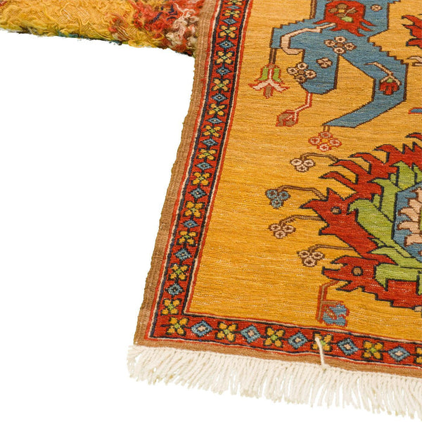 Heriz Abbasi Soumak Table Runner Wool 63x200 - Authentic Nomadic Rugs & Kilims in Dubai