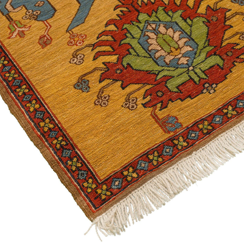 Heriz Abbasi Soumak Table Runner Wool 63x200 - Authentic Nomadic Rugs & Kilims in Dubai