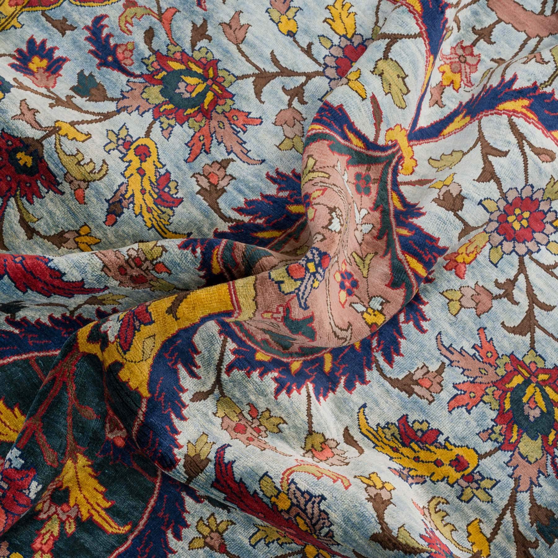 Hezardastaan Silk Heriz Carpet, Persian Rugs in Dubai