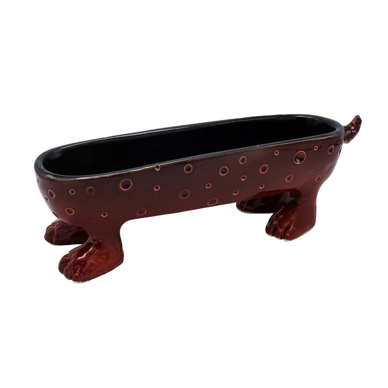 Maroon Hippo Ceramic Serving Bowl - Tabletop Accessories & Handcrafted Tableware in Dubai