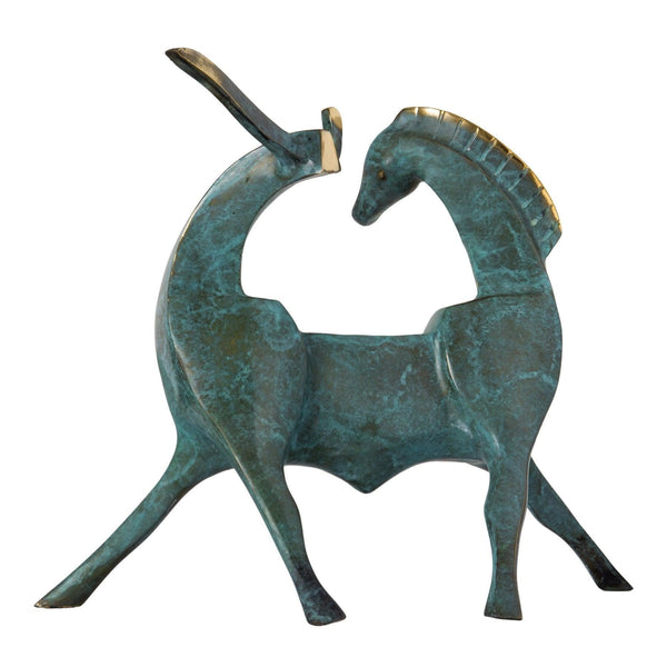 Bronze Sculpture - Horse & Bull Series Contemporary Sculptures by Sadegh Adham in Dubai