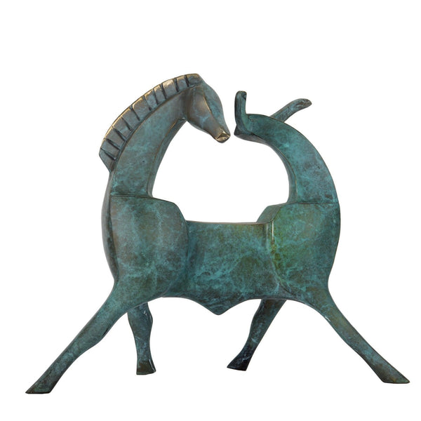 Bronze Sculpture - Horse & Bull Series Contemporary Sculptures by Sadegh Adham in Dubai