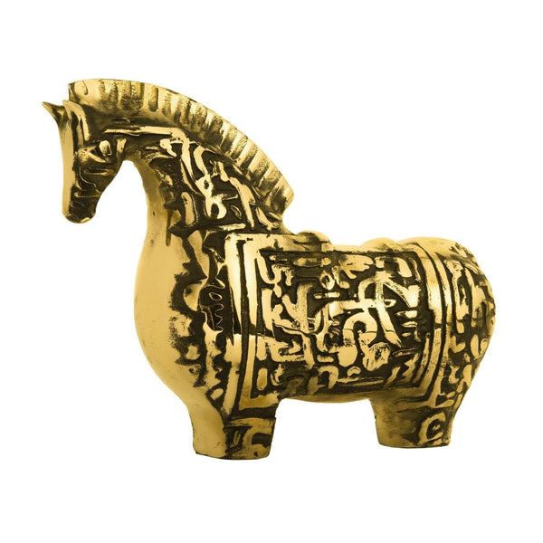 Calligraphy Bronze Sculpture - Horse Series Contemporary Sculptures by Sadegh Adham in Dubai