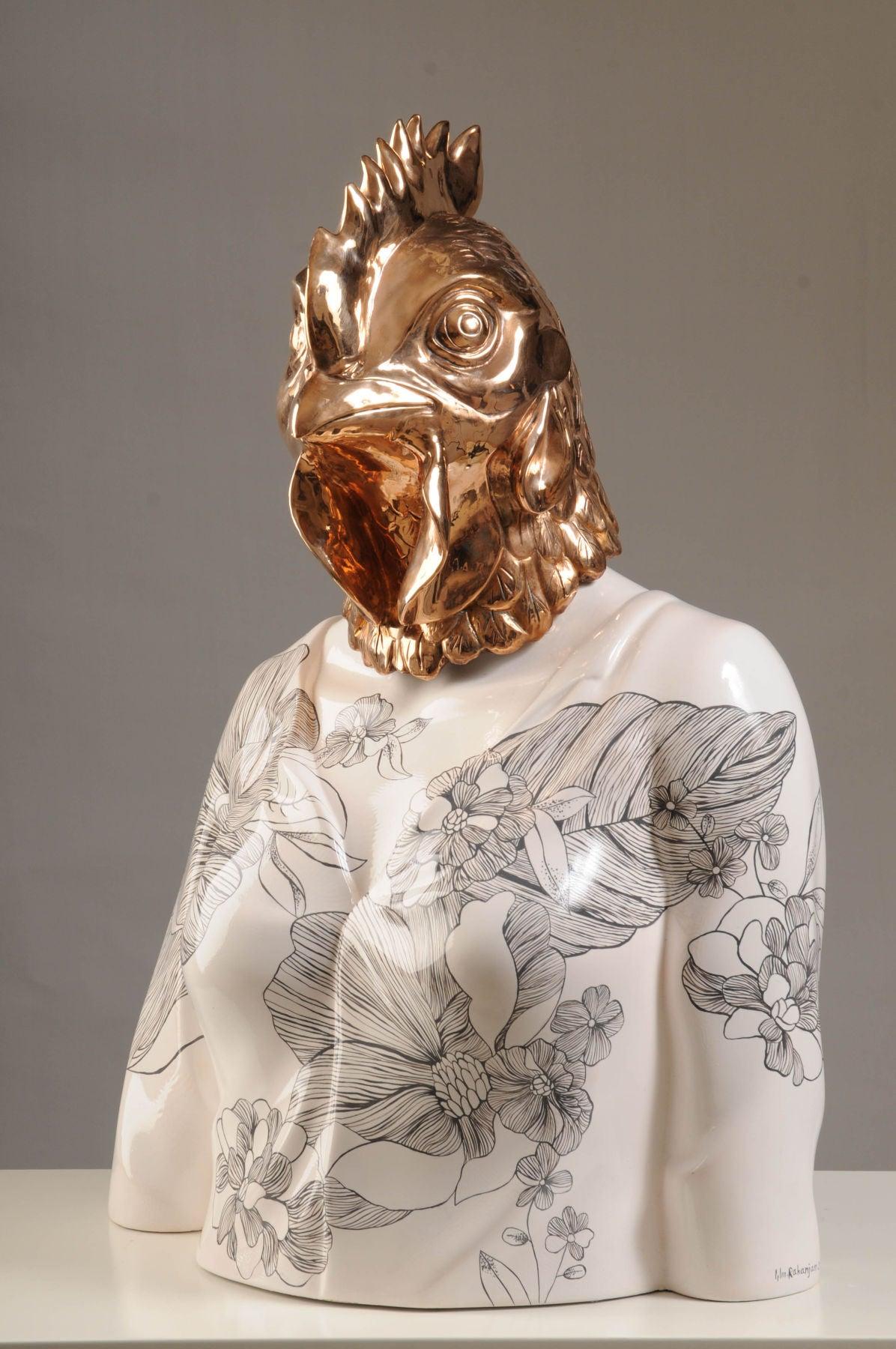 x  Identity Mixed Media Sculpture - Contemporary Bronze & Fiberglass Works by Sara Rahanjam in Dubai