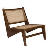 Walnut Brown Kangaroo Cane Chair - Pierre Jeanneret Office & Dining Chairs in Dubai