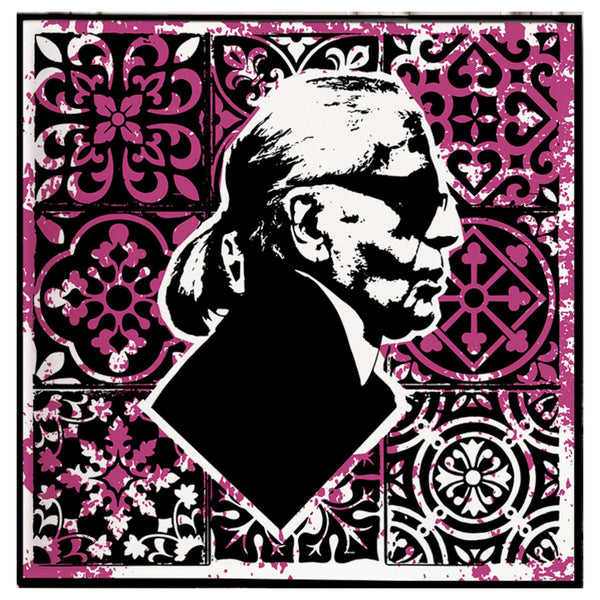 Karl Lagerfeld Print On Canvas Artwork - Vintage Arabia Pop Art by Julian Castaldi in Dubai