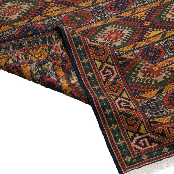 Kazak Soumak Persian Carpet Wool 142x176 - Authentic Nomadic Rugs & Kilims in Dubai