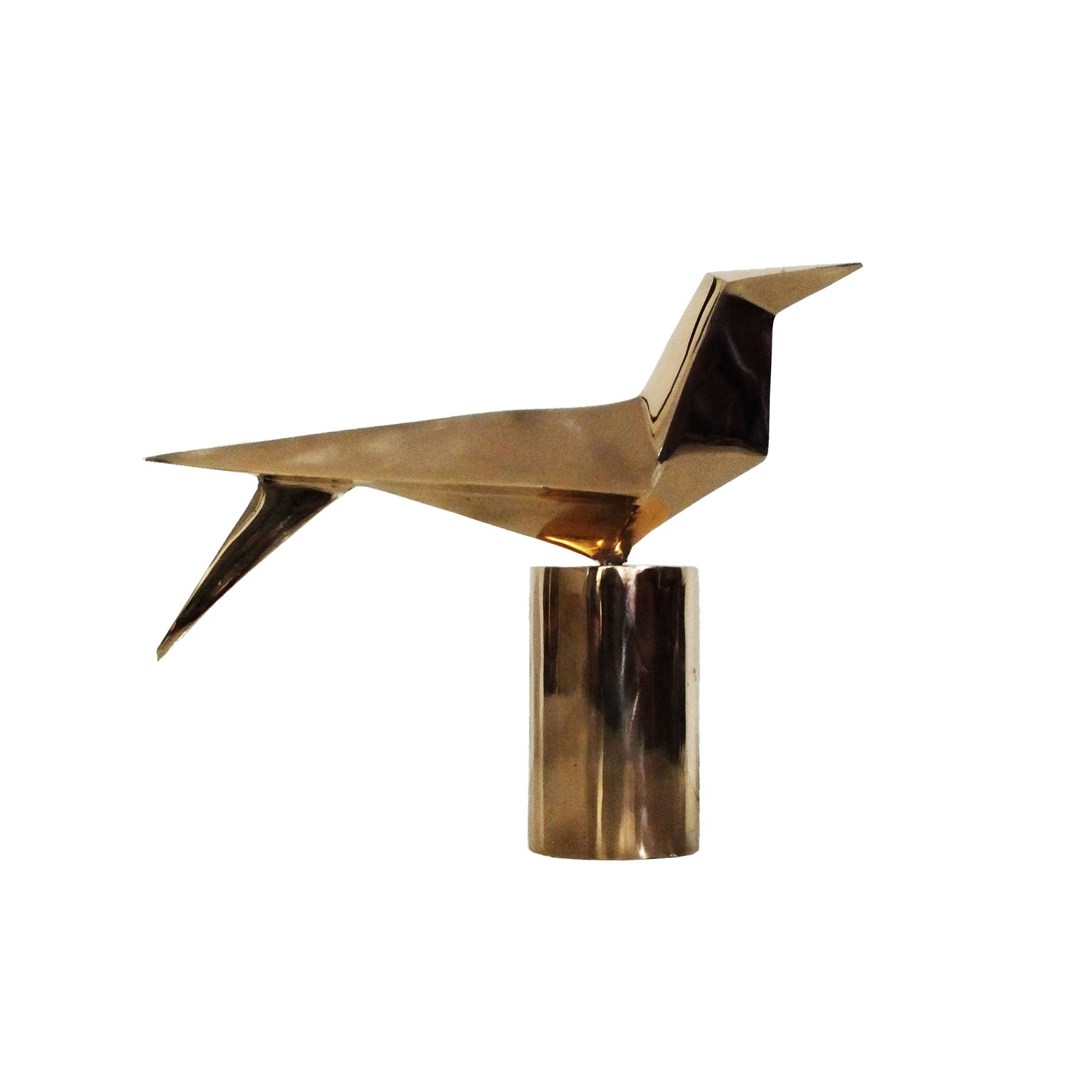 Crow Bronze Sculpture - Contemporary Animal Art By Keivan Beiranvand