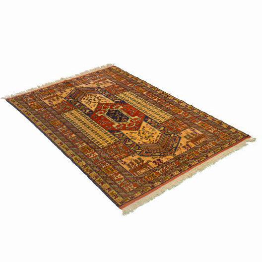 Golden Khorasan Nomadic Persian Carpet - Authentic Oriental Rugs & Kilims in Dubai