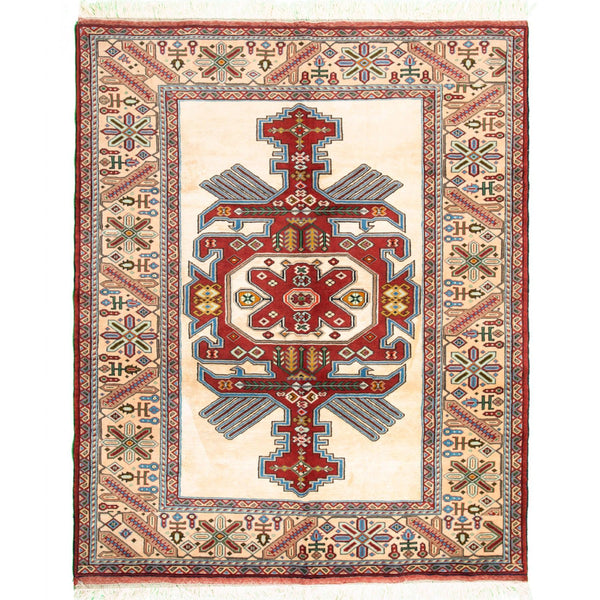 Beige Khorasan Nomadic Persian Carpet - Authentic Oriental Silk & Wool Rugs & Kilims in Dubai