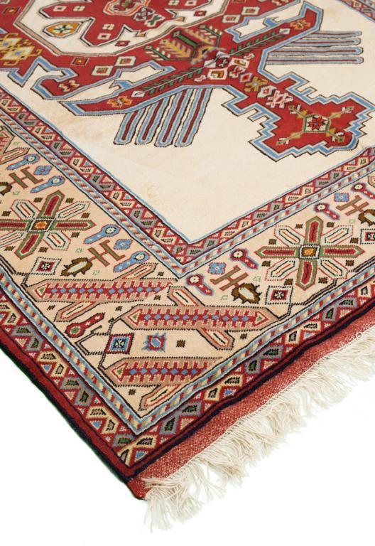 Beige Khorasan Nomadic Persian Carpet - Authentic Oriental Silk & Wool Rugs & Kilims in Dubai