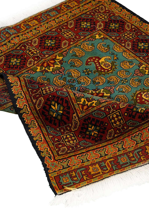 Khorasan Peizli Design Persian Carpet 107x115 - Nomadic Rugs & Kilims in Dubai