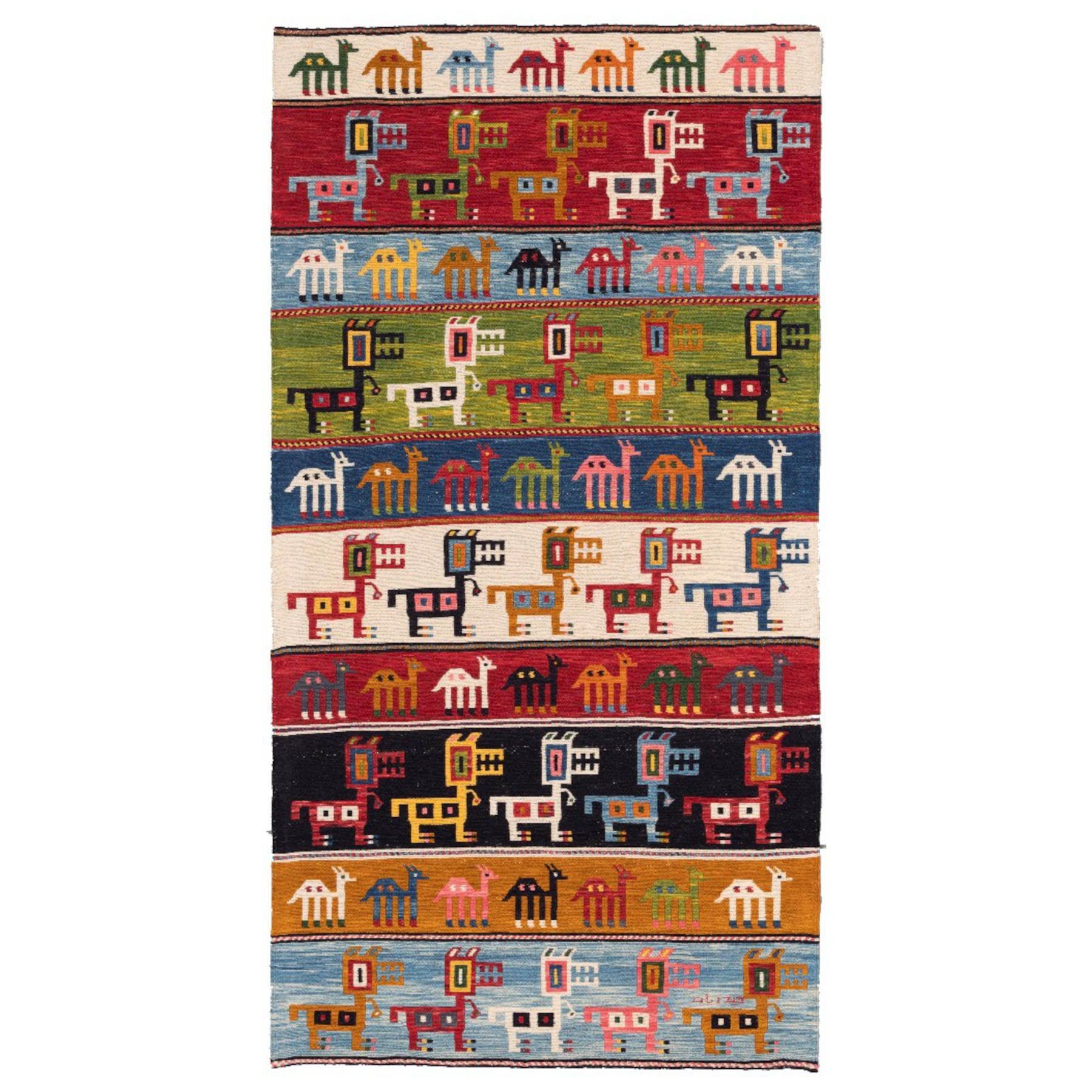 Kilim Azarbaijan Schema Nomad Persian Rug