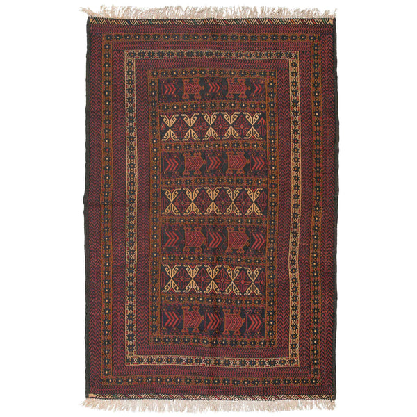 Kilim Baluch Nomadic Persian Carpet 132x197 - Authentic Rugs & Kilims in Dubai