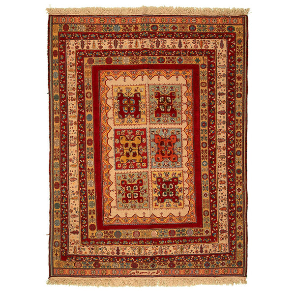Kilim Carpet Sirjan Four Season 146x193  - Authentic Nomad Wool Persian Rugs in Dubai