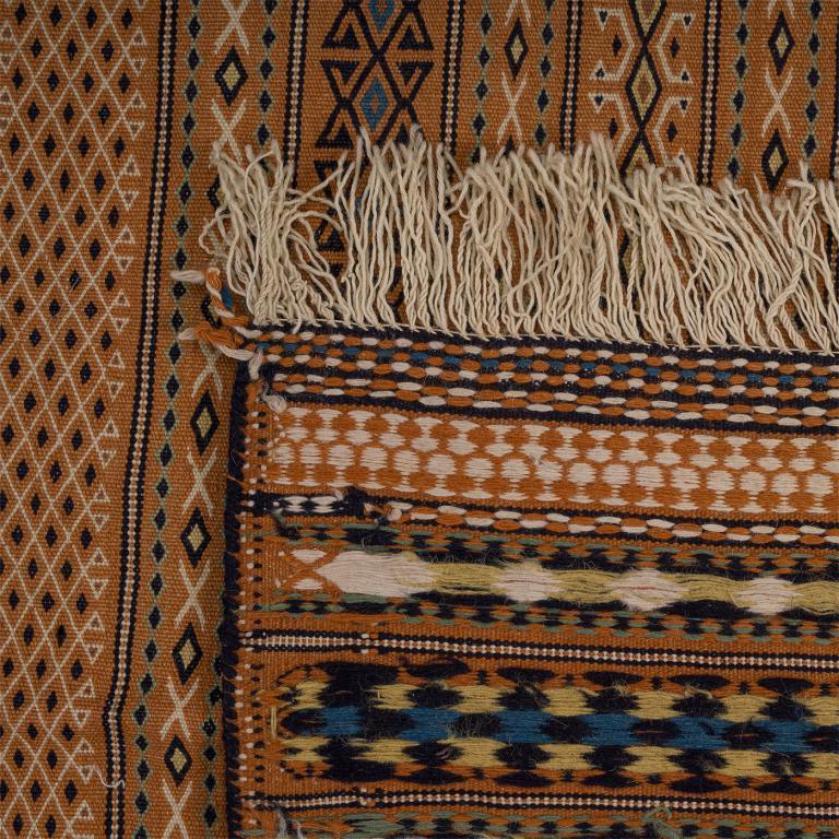 Copper Kilim Khorasan Moharamat Nomadic - Authentic Oriental Wool Persian Rugs in Dubai