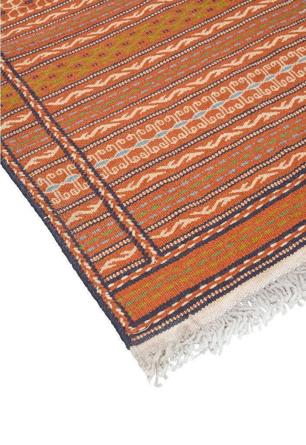 Multicolor Kilim Khorasan Moharamat Nomadic - Authentic Oriental Wool Persian Rugs in Dubai