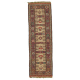 Beige Kilim Khorasan Nomadic Carpet 58x182 - Authentic Oriental Wool Persian Rugs in Dubai