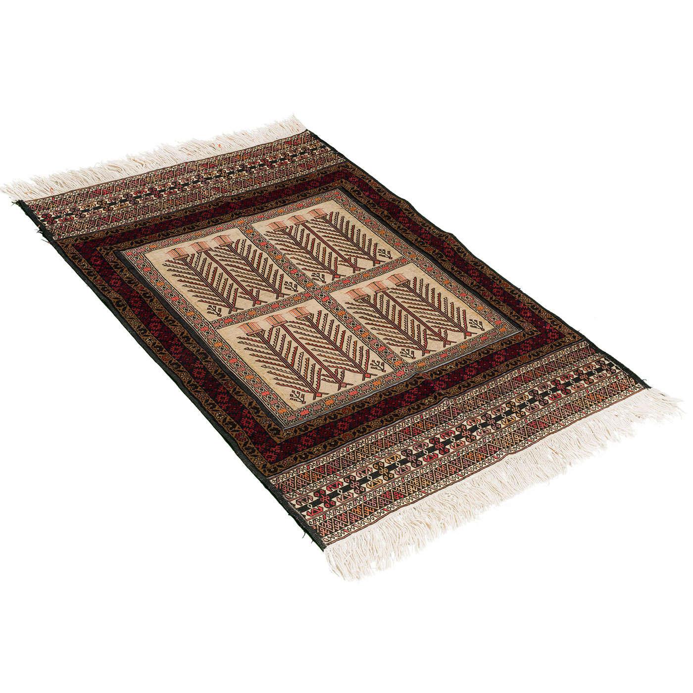 Kilim Khorasan Nomadic Persian Carpet 110x145 - Authentic Wool Rugs in Dubai
