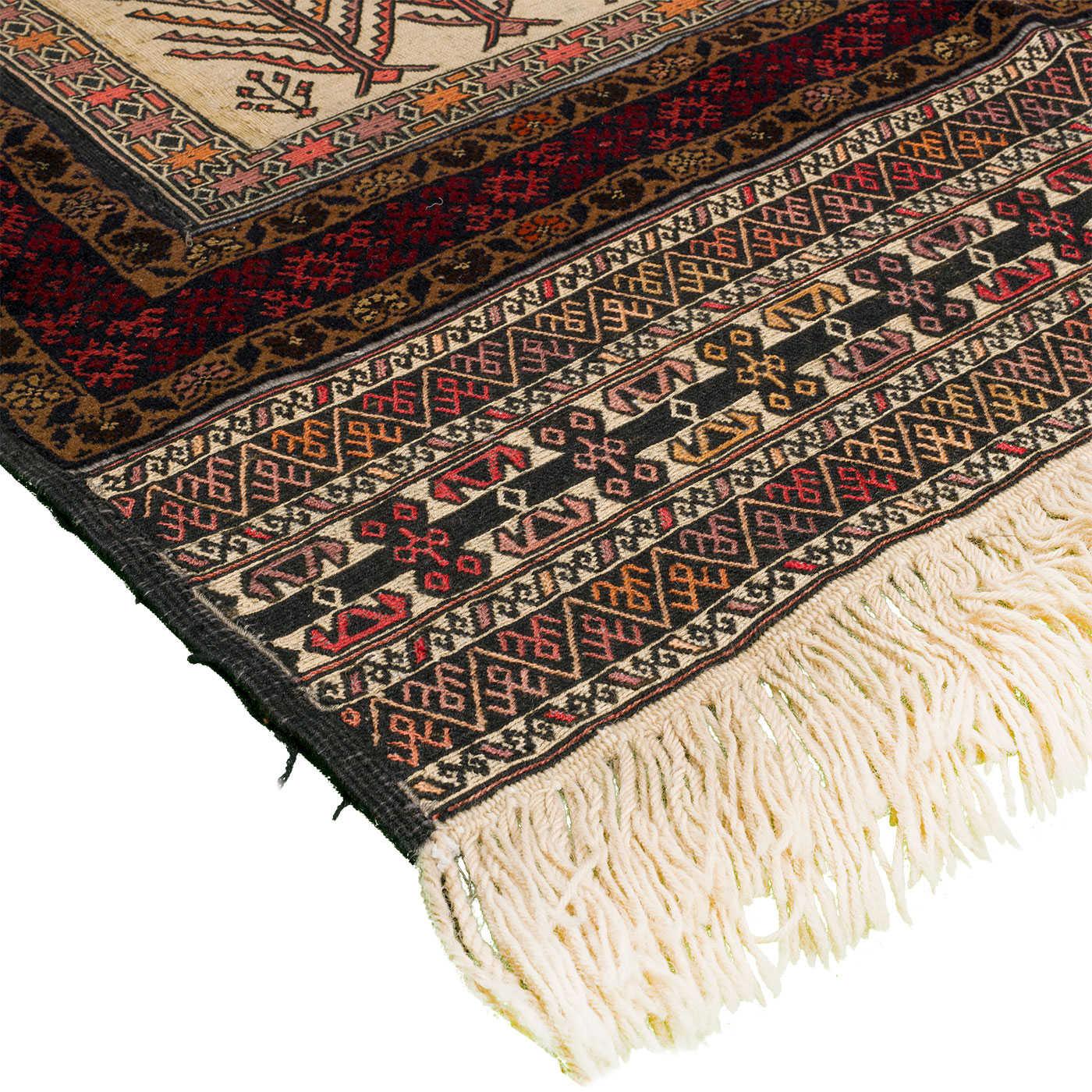 Kilim Khorasan Nomadic Persian Carpet 110x145 - Authentic Wool Rugs in Duba