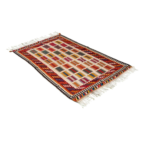 Kilim Nomadic Qashqai Carpet in Dubai, Authentic Persian Rugs